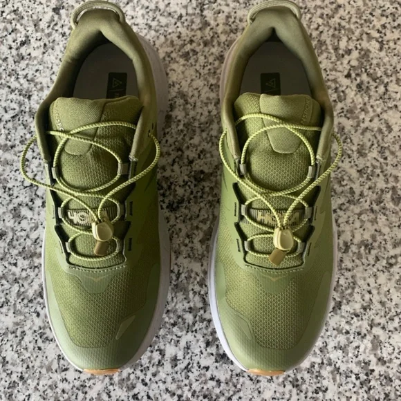 Hoka Avocado/Harbor Mist Transport Mens Lifestyle Shoes - Picture 2 of 12